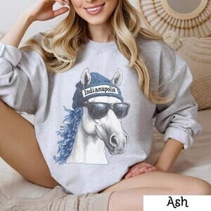 Indianapolis Colts Beanie Crewneck Sweatshirt